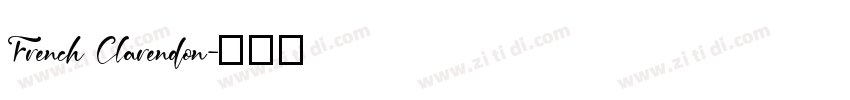 French Clarendon字体转换